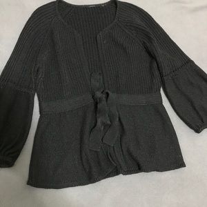 Eli’s Tahari black knit shrug sweater